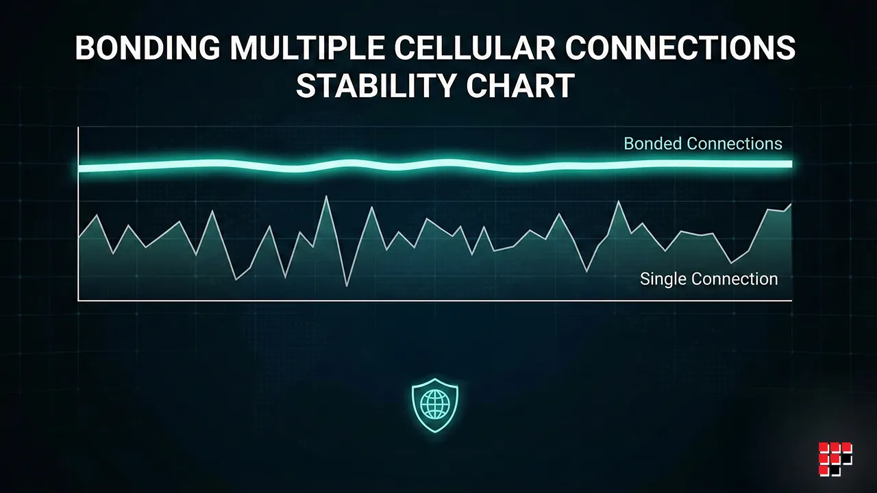 Stability chart comparing bonding multiple cellular connections with a fluctuating single connection