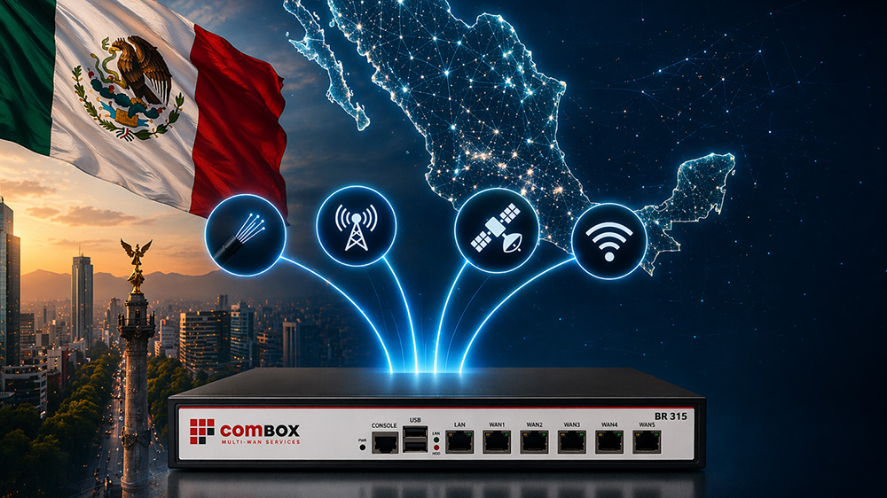 Mexico enterprises rely on comBOX Networks ININSE partnership showing digital map connectivity manufacturing data centers logistics and healthcare networks