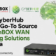 comBOX WAN Bonding Solutions in Africa displayed with CyberHub Africa branding and network connections across the African map